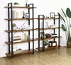 Étagère Zina 5 tablettes - brun rustique/noir Voir les images du produit 4