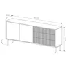 AX LIVING Trentinis 187 2T3S Braun große Kommode 187,1 cm, Produktbild-Vorschau 8