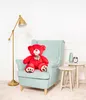 Gustaw Teddy Bear Grand XXL (Rouge, 90cm) Amigo - Ours en Voir les images du produit 2