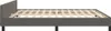 vidaXL Cadre de lit sans matelas gris foncé 180x200 cm Voir les images du produit 5