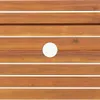 vidaXL Table de jardin pliante Ø 90x75 cm bois massif Voir les images du produit 5