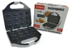 A nut maker waffle iron and its packaging are shown against a white and light gray background. Produktbild-Vorschau