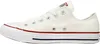 A side view of a white Converse All Star Oxford sneaker. Voir les images du produit