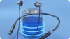 A pair of black Lenovo wireless earphones are shown with a stylized battery icon, suggesting charging or power. Produktbild-Vorschau