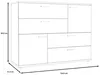 Kommode Sideboard SKIVE Optik: Sandeiche / Weiß von Forte Produktbild-Vorschau 9