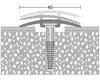 Prinz D.O.S. Übergangsprofil Alu bronze 40 x 2700 mm Produktbild-Vorschau 2