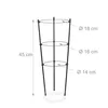 relaxdays Rankhilfe 45 cm 4er Set schwarz Produktbild-Vorschau 4