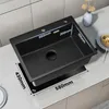 60x45cm Granitspüle Schwarz Küchenspüle Siphon Einbauspüle Produktbild-Vorschau 8
