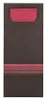 Bestecktaschen 20 cm x 8,5 cm schwarz/bordeaux "Stripes" Produktbild-Vorschau 9