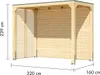 Karibu Promajna small Pavillon mit Rückwand und 1 Produktbild-Vorschau 6