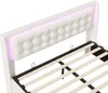 Lit rembourré ProximaX à LED RGB 140 x 190 cm, lit Voir les images du produit 12