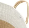 vidaXL Panier de rangement beige et blanc Ø38x46 cm Coton Voir les images du produit 6