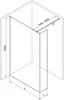 Mexen Kioto Duschwand 135x30cm, Transparent, Gebürstetes Produktbild-Vorschau 7