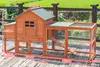Hühnerstall aus Kiefernholz mit Auslauf, 210x78x100 cm, Produktbild-Vorschau 4