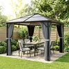 Outsunny Paviljoen, tuinpaviljoen, tuintent met zijpanelen Productafbeelding-voorbeeld 2