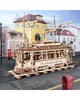 RoboTime 3D mechanisches Holzpuzzle Straßenbahn Produktbild-Vorschau 2