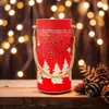 Weihnachts-Glaslaterne, Weihnachtsgeschenk FCL-10 rot-gold Produktbild-Vorschau 3