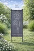 Stele Metall grau Sichtschutz "Pusteblume" H165cmxB52cm Produktbild-Vorschau 2