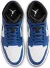 Air Jordan 1 Mid Sportschuhe, Blau-Weiß-Schwarz, Dq8426 Produktbild-Vorschau 4