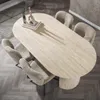 Hoyz-Kollektion – Esstisch 180 Arch – Travertin-Optik – MDF Produktbild-Vorschau 4