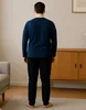 KB Schlafanzüge Herren Pyjama Set lang dunkelblau 58 Produktbild-Vorschau 4