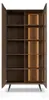 Vitrinenschrank Standvitrine LUPO 93 cm Eiche Dunin Braunes Produktbild-Vorschau 9
