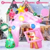 3.05m Rosa Aufblasbarer Weihnachtsbogen mit LED-Beleuchtung Produktbild-Vorschau 4