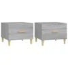 vidaXL Couchtische 2 Stk. Grau Sonoma 50x50x40 cm Produktbild-Vorschau 1