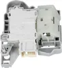A close-up view of a gray and white washing machine door lock mechanism. Produktbild-Vorschau