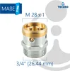tecuro Rohrbelüfter für Auslaufventile, M28x1 AG x 3/4 Zoll Produktbild-Vorschau 4