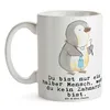 Mr. & Mrs. Panda Becher Zahnarzt Herz - Weiß - Geschenk, Produktbild-Vorschau 3