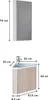 Set mobile lavabo angolare KODA + mobiletto specchio Anteprima dell’immagine prodotto 3
