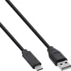 InLine® Cavo USB 2.0, da spina USB-C a spina A, nero, 5 m Anteprima dell’immagine prodotto 5