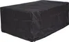 A black protective cover for outdoor furniture, such as a bench or table, is shown against a white background. Produktbild-Vorschau