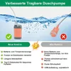 Tragbare Campingdusche Akku mit Pumpe, Camping Dusche Produktbild-Vorschau 6
