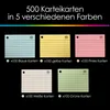 OfficeTree 500 schede didattiche A8 - 5 colori - Schede A8 Anteprima dell’immagine prodotto 8