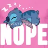 Lilo & Stitch | Schlafender Stitch Nope Männer T-Shirt, Produktbild-Vorschau 2
