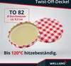 WELLGRO 25 x 550 ml Einmachgläser mit Schraubdeckel TO 82 – Produktbild-Vorschau 6