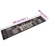 vidaXL Küchenteppich Waschbar Coffee Schwarz 60x300 cm Samt Produktbild-Vorschau 4