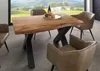 MASSIVMOEBEL24.DE Baumtisch Akazie 140x90x77 Akazie natur Produktbild-Vorschau 3