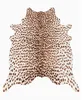 Leoparden Teppich Kunstfell Braun Weiß 160x185cm Fellimitat Produktbild-Vorschau 1
