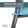 Close-up of a chair cushion tie on a gray chair frame. Produktbild-Vorschau