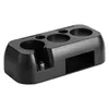 A black, multi-functional espresso tamping station with various compartments for tools and cups. Náhled obrázku produktu