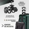 DEUBA TRAVEL Koffer Set 3tlg Hartschalenkoffer Dunkelgrün Produktbild-Vorschau 4