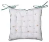 Clayre & Eef Stuhlkissen Schaumstoff 40x40 cm Weiß Grün Produktbild-Vorschau 1