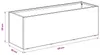 vidaXL Pot de jardin anthracite, 60 x 20 x 20 cm Voir les images du produit 7