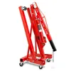 A red hydraulic engine crane is shown folded and standing upright against a white background. Anteprima dell’immagine prodotto