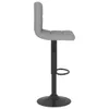 Barhocker 2 Stk. Hellgrau Stoff Produktbild-Vorschau 5