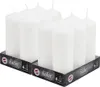 HOFER Blockkerzen 12 Stück Set – Ø 6 x 16,5 cm – Weiß – 54h Produktbild-Vorschau 1