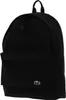 A black Lacoste backpack is shown against a white background. Produktbild-Vorschau